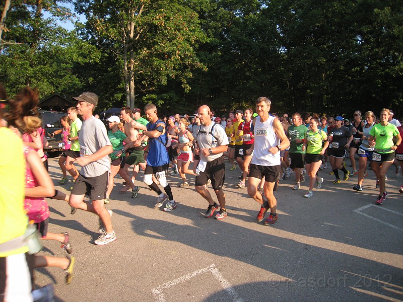 2012 North Country Run HM 0125.JPG - The 2012 North Country Run, a half marathon race through the beautiful Manistee National Forest in Michigan. August 25, 2012 a nice warm day for a run through the hills!
